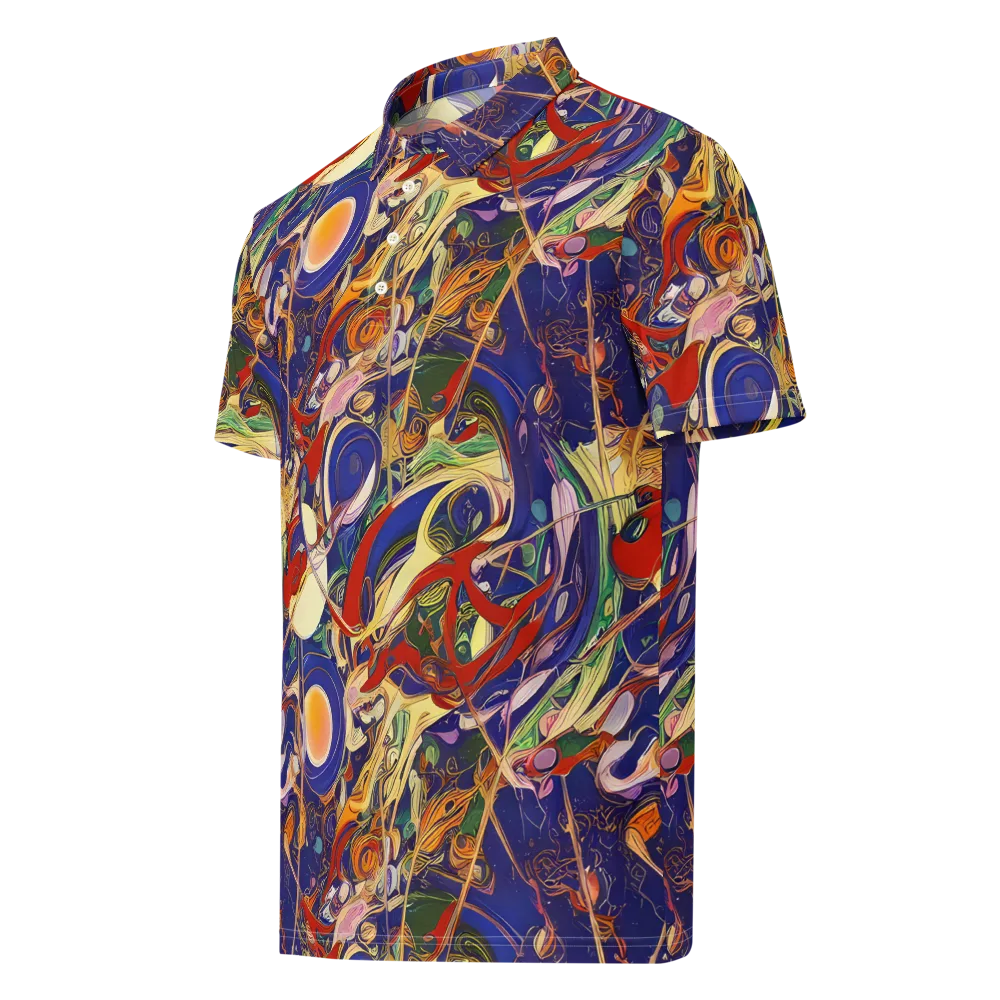 Navy Metamorphosis on Men's Slim Fit Polo Shirt — Left Front