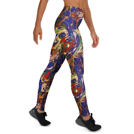 Navy Metamorphosis on a Yoga Leggings