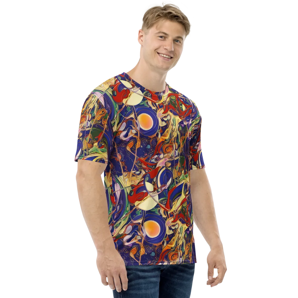 Navy Metamorphosis on Men's Crew Neck T-Shirt — Right