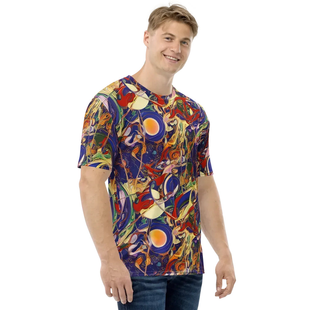 Navy Metamorphosis on Men's Crew Neck T-Shirt — Right
