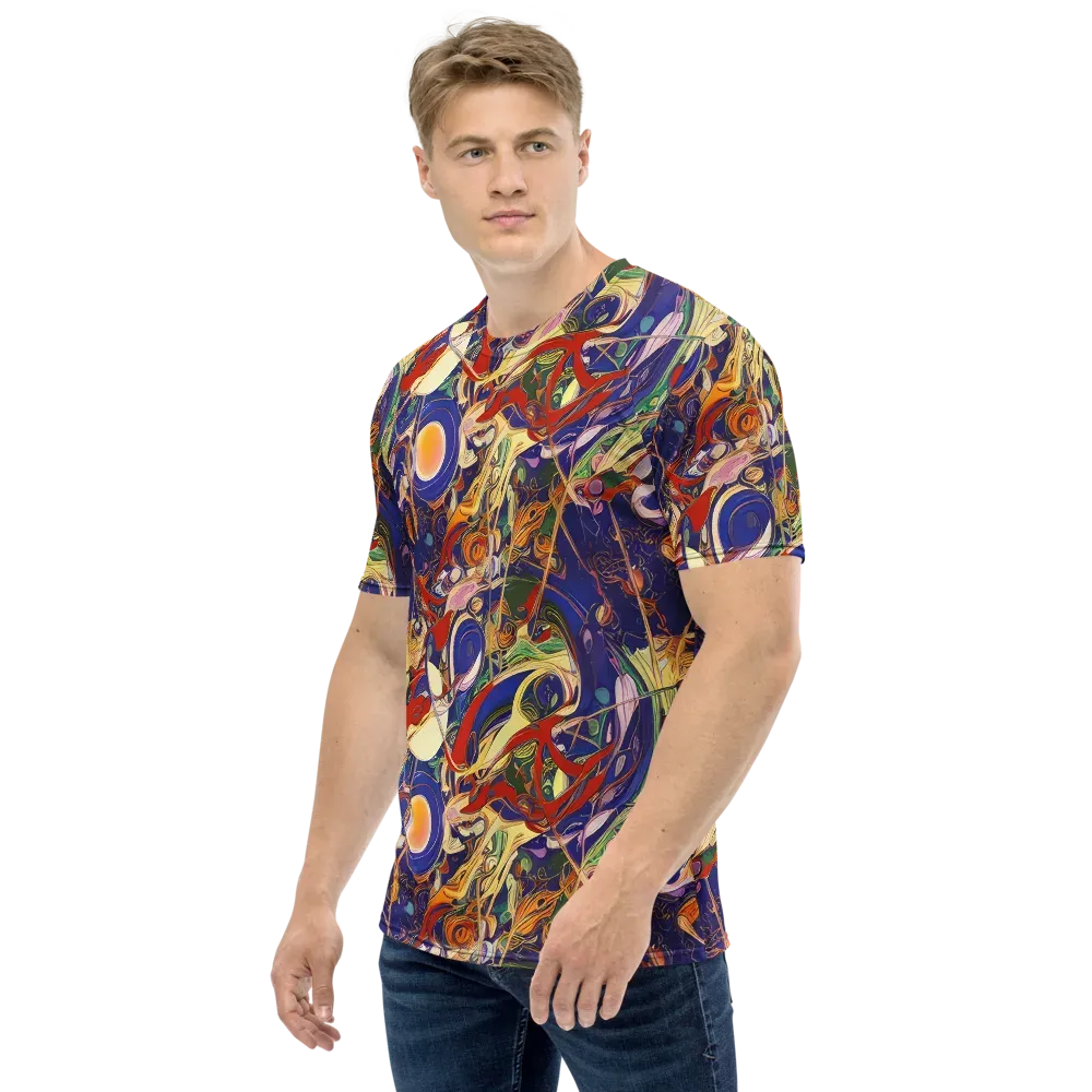 Navy Metamorphosis on Men's Crew Neck T-Shirt — Left