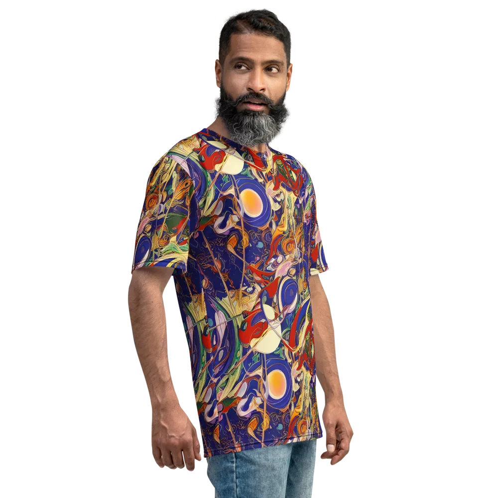 Navy Metamorphosis on Men's Crew Neck T-Shirt — Right
