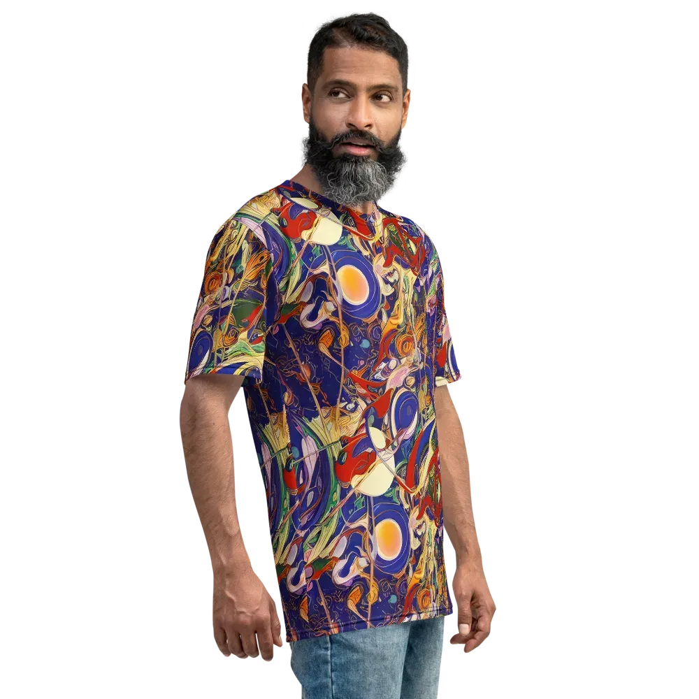 Navy Metamorphosis on Men's Crew Neck T-Shirt — Right