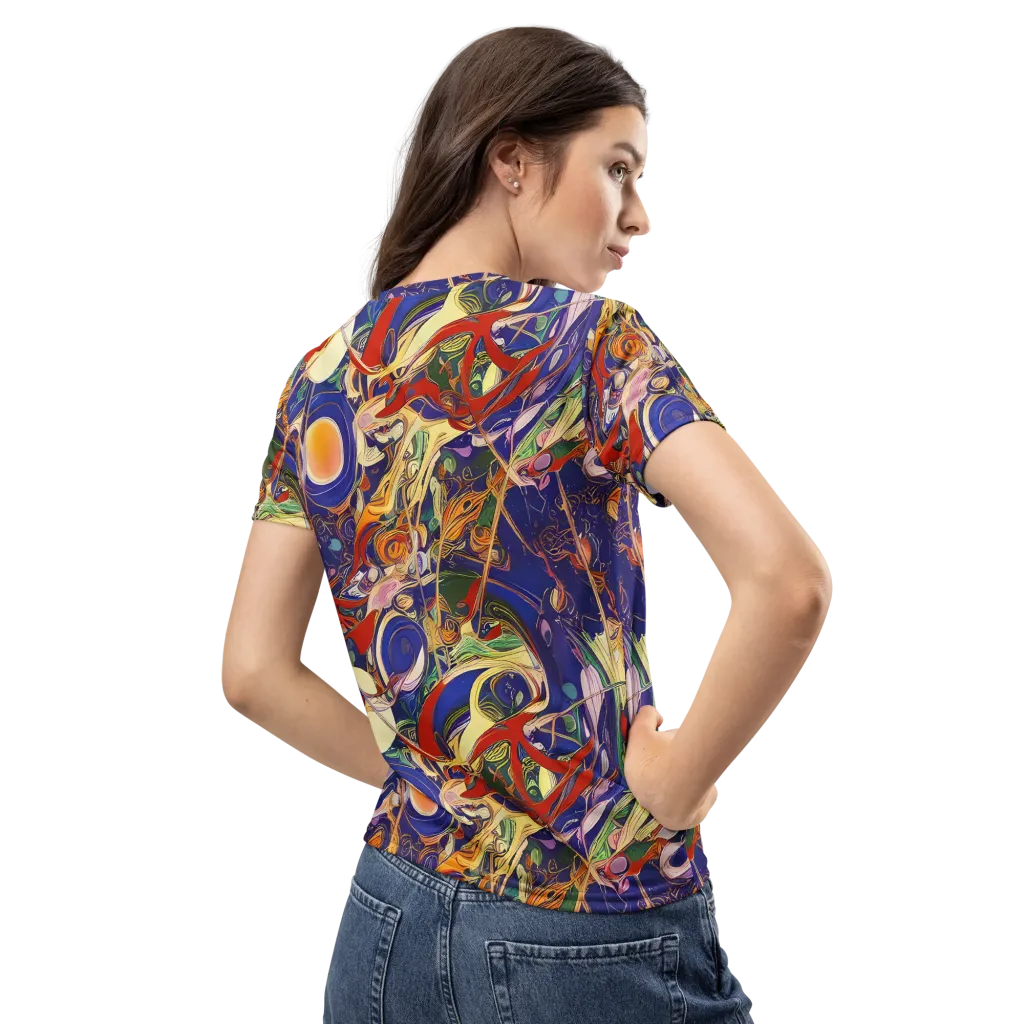 Navy Metamorphosis on Women's Crew Neck T-Shirt — Back