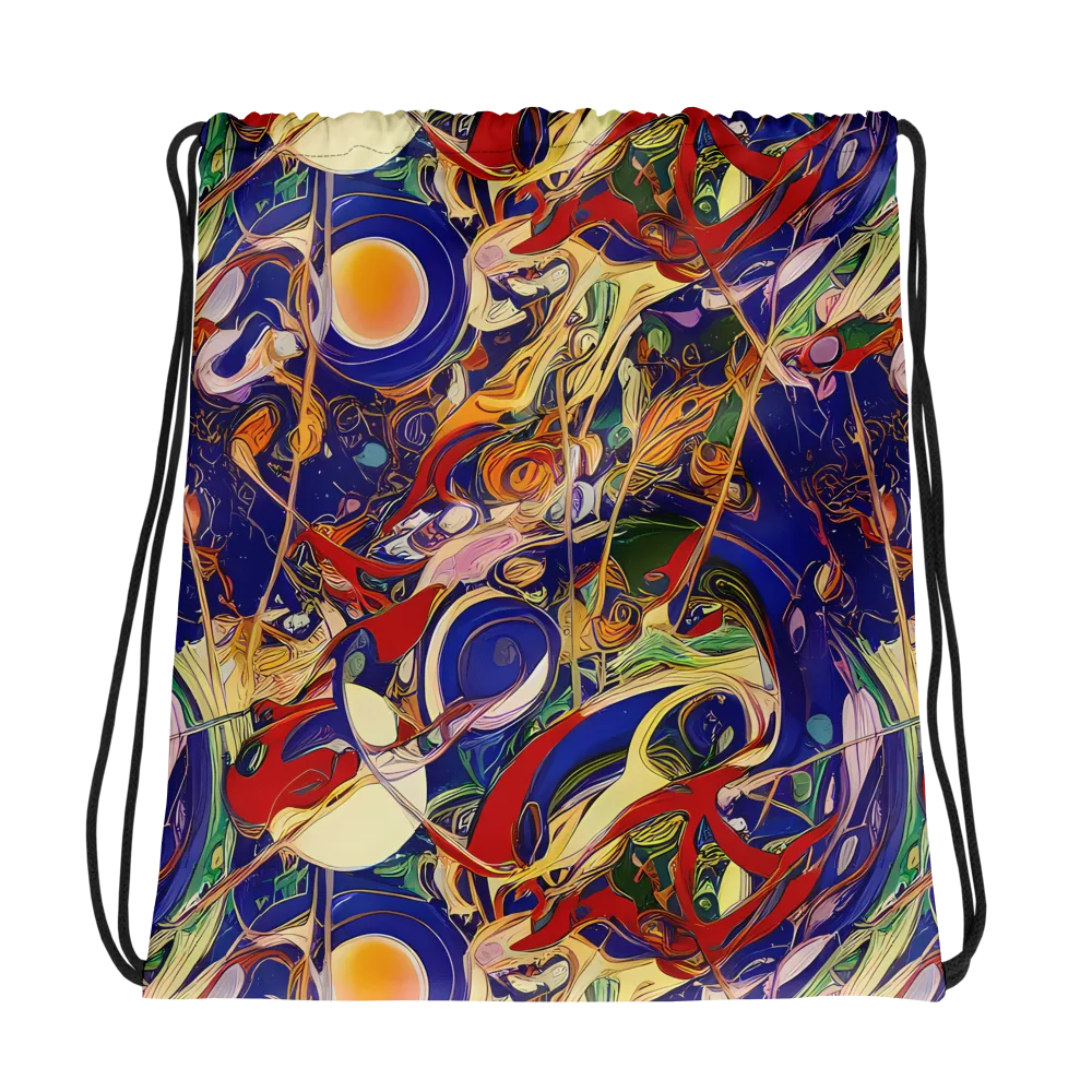 Navy Metamorphosis on Drawstring Bag — Photo