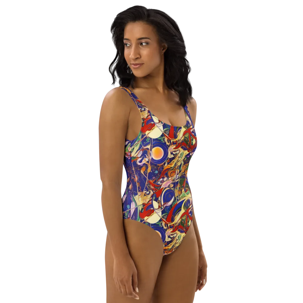 Navy Metamorphosis on One-Piece Swimsuit — Right