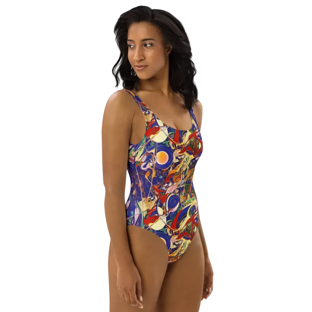 Navy Metamorphosis on One-Piece Swimsuit — Right