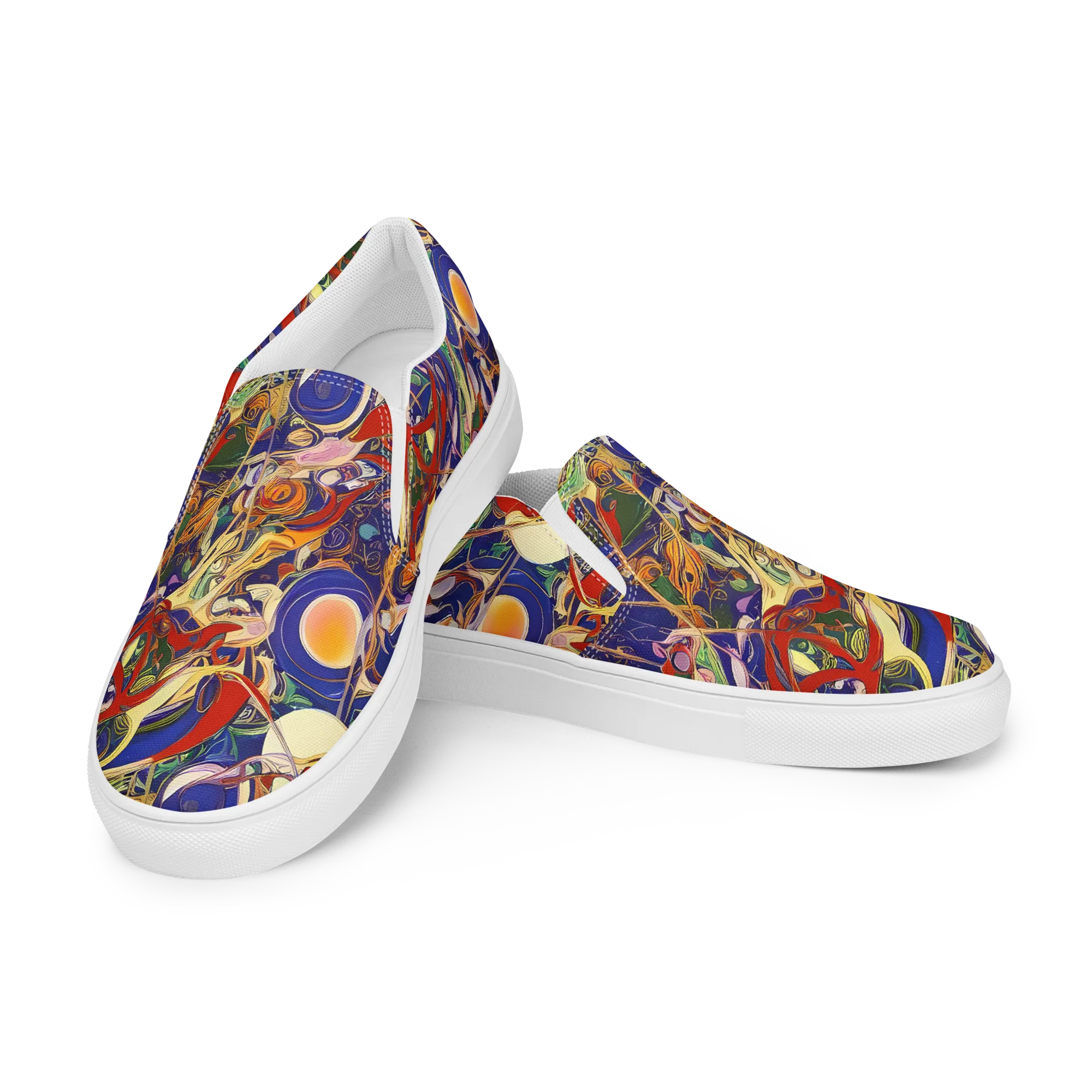 Navy Metamorphosis on Women's Slip-On Canvas Shoes — Left Front