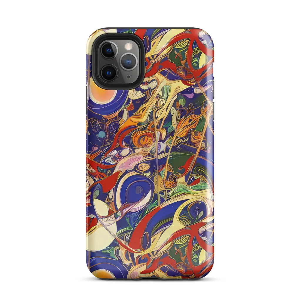 Navy Metamorphosis on Tough Case for iPhone® — Front
