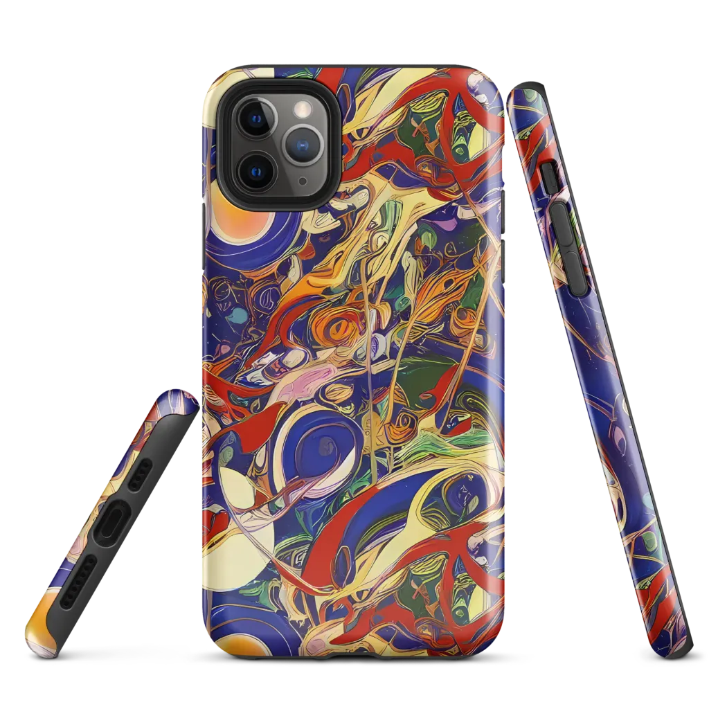 Navy Metamorphosis on Tough Case for iPhone® — Front