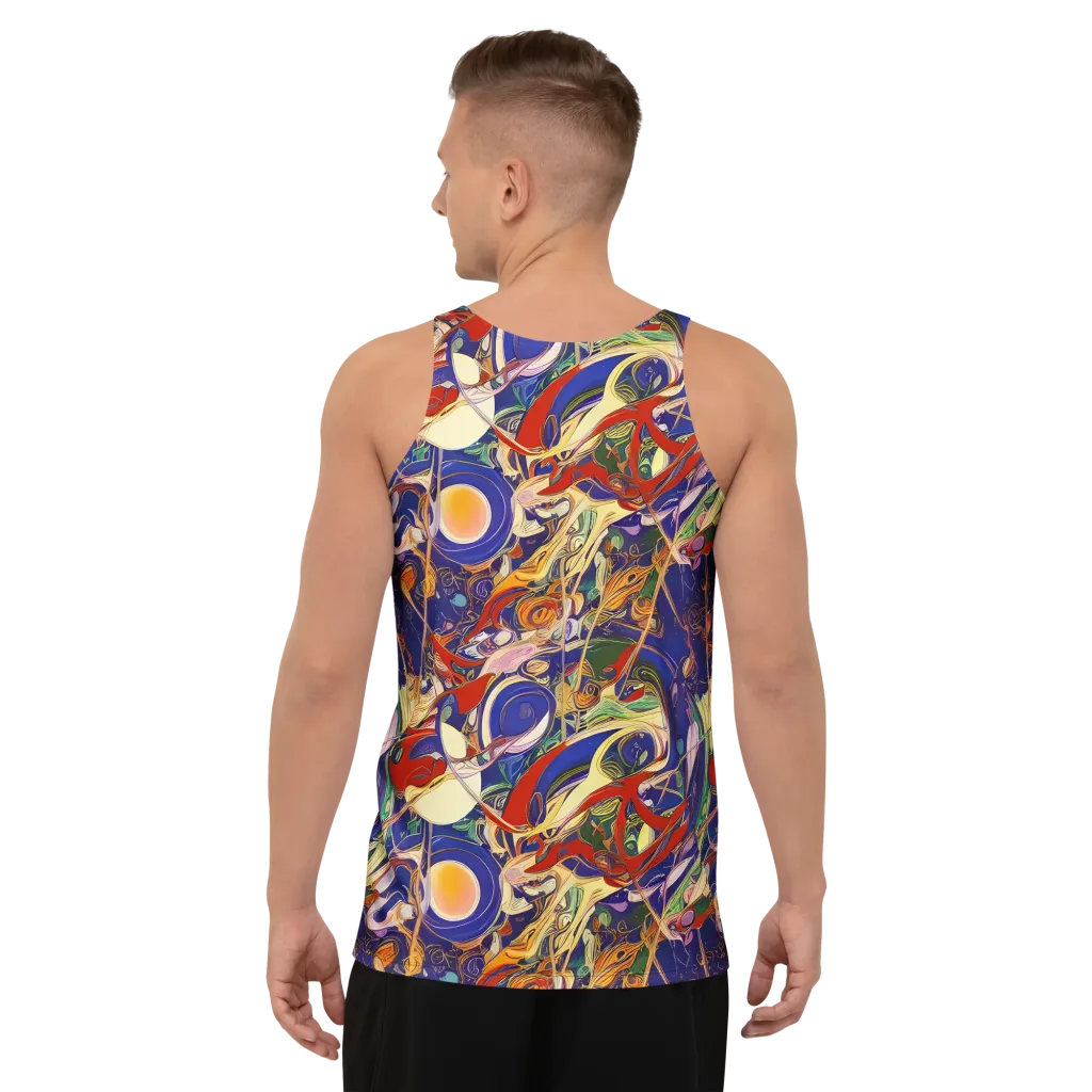 Navy Metamorphosis on Men's Tank Top — Back