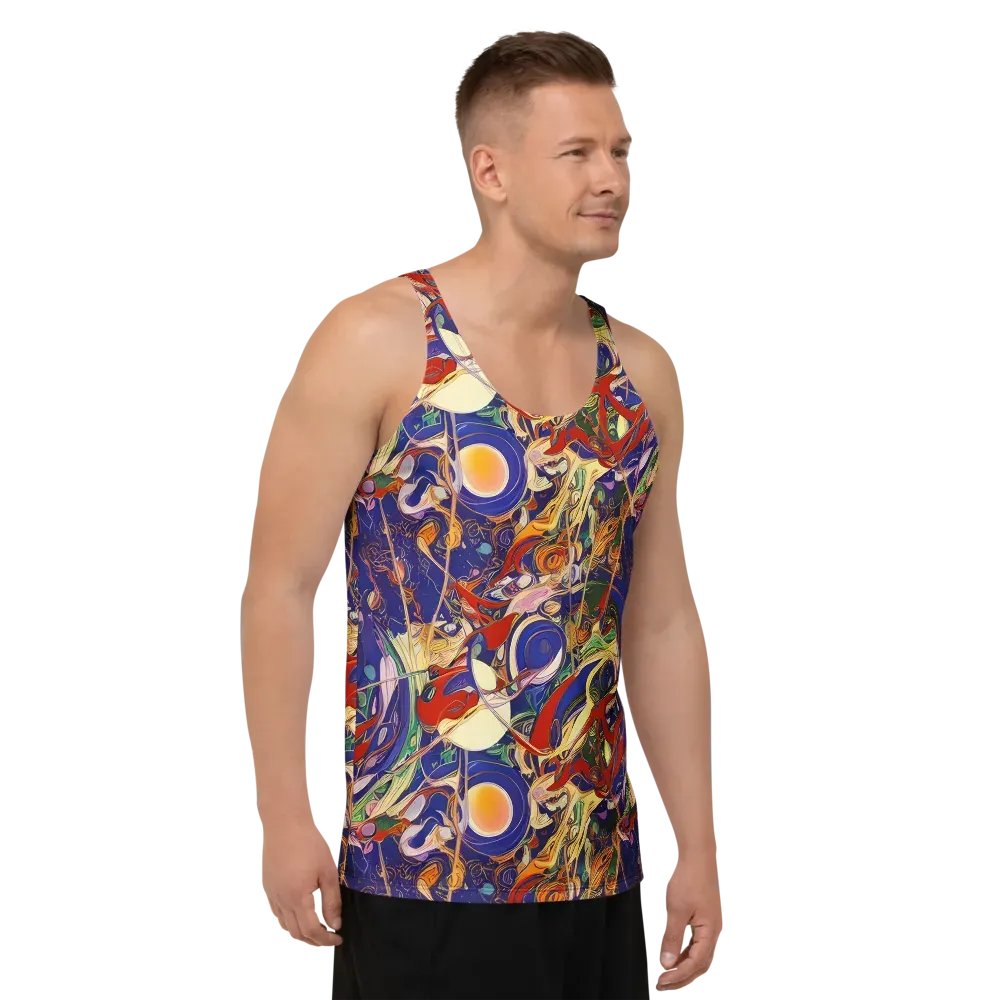 Navy Metamorphosis on Men's Tank Top — Right Front