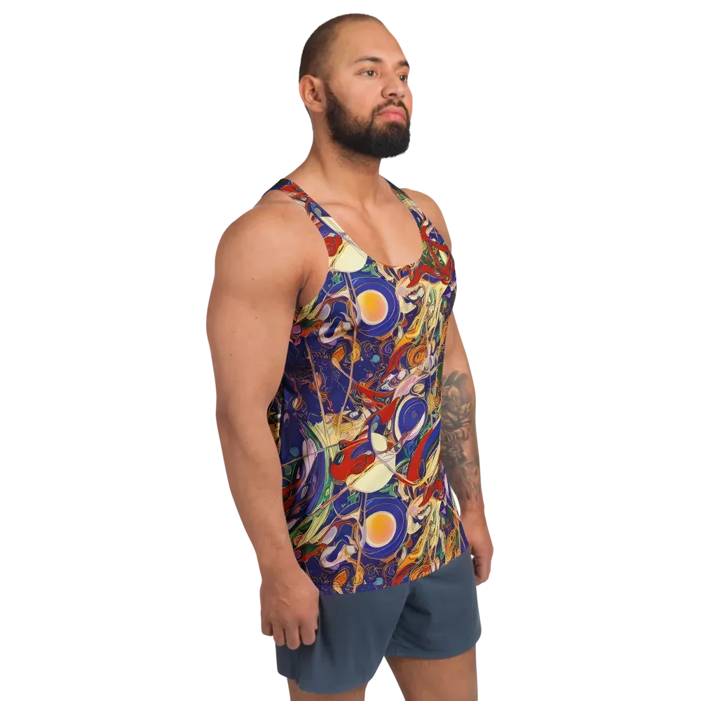 Navy Metamorphosis on Men's Tank Top — Right Front