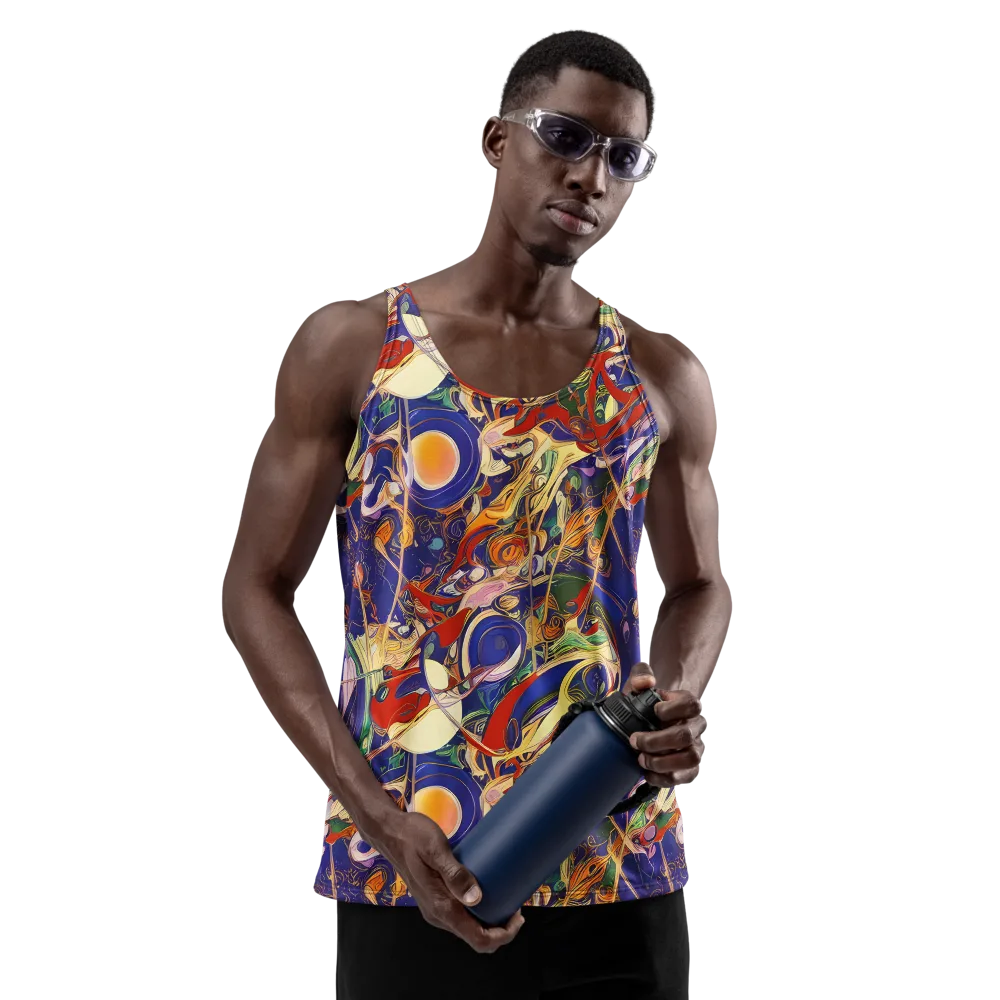 Navy Metamorphosis on Men's Tank Top — Front