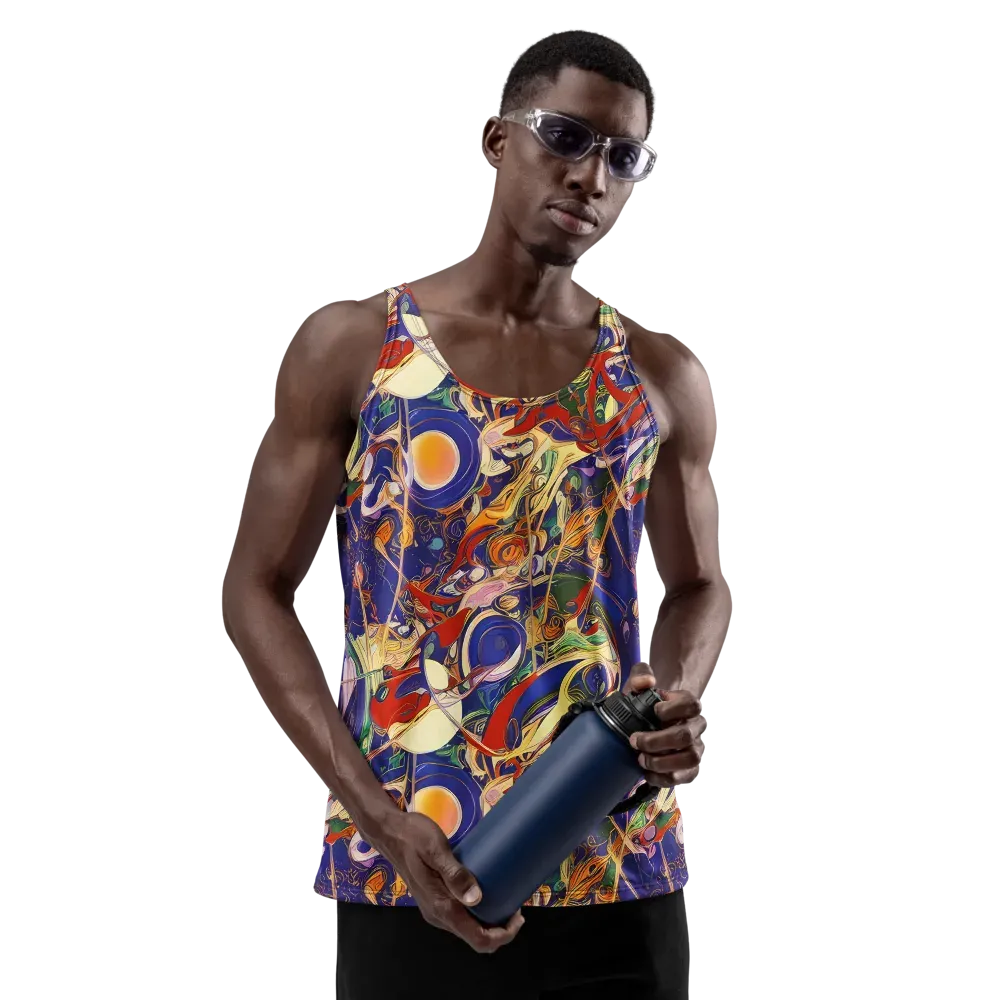 Navy Metamorphosis on Men's Tank Top — Front