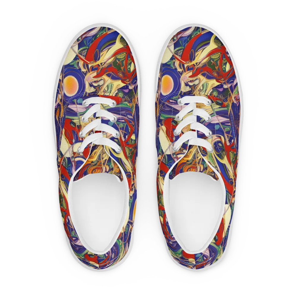 Navy Metamorphosis on Men's Lace-Up Canvas Shoes — Front