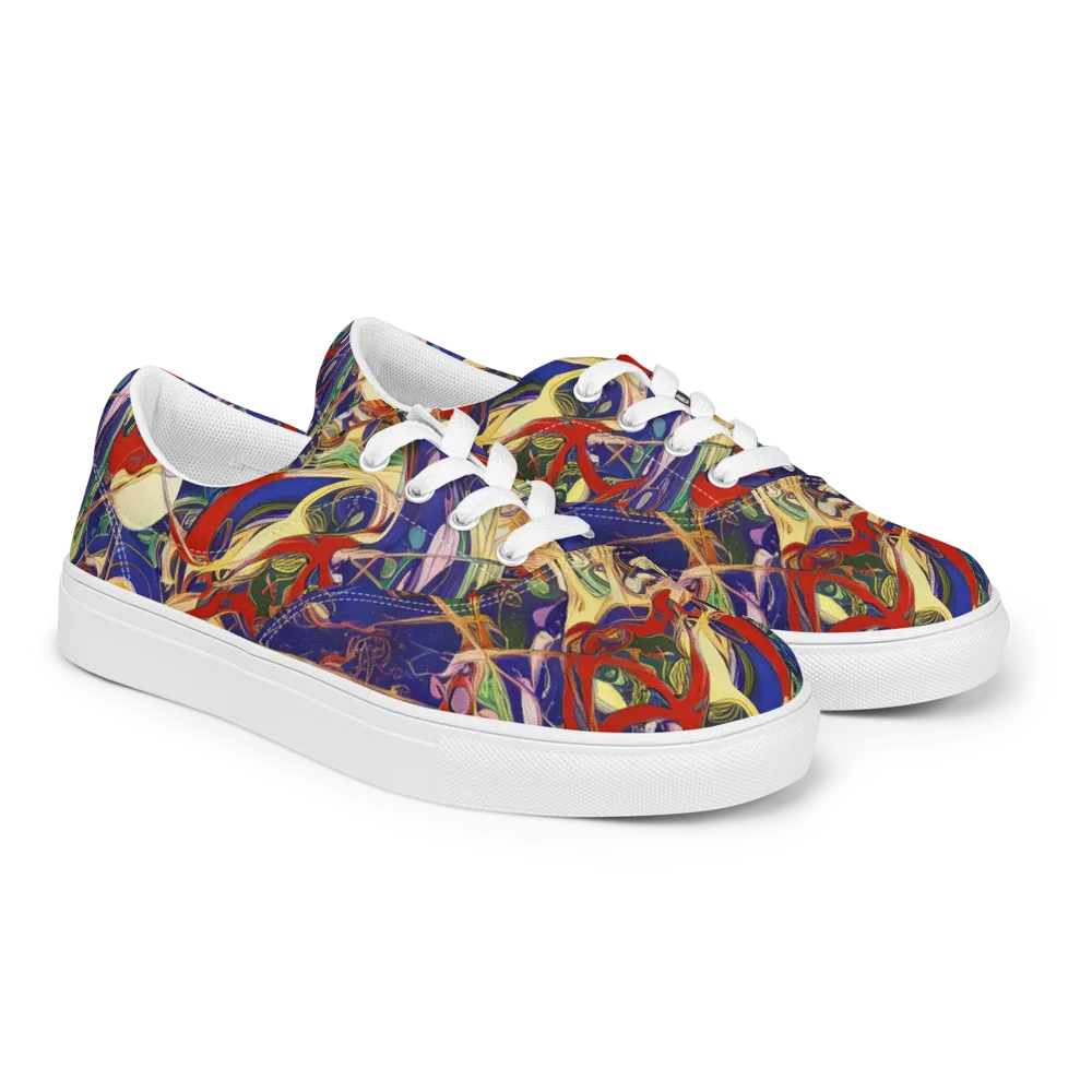 Navy Metamorphosis on Men's Lace-Up Canvas Shoes — Right Front