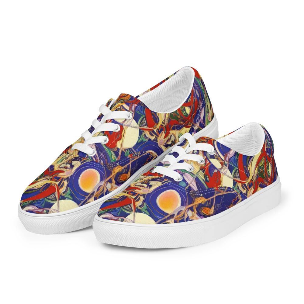 Navy Metamorphosis on Men's Lace-Up Canvas Shoes — Left Front