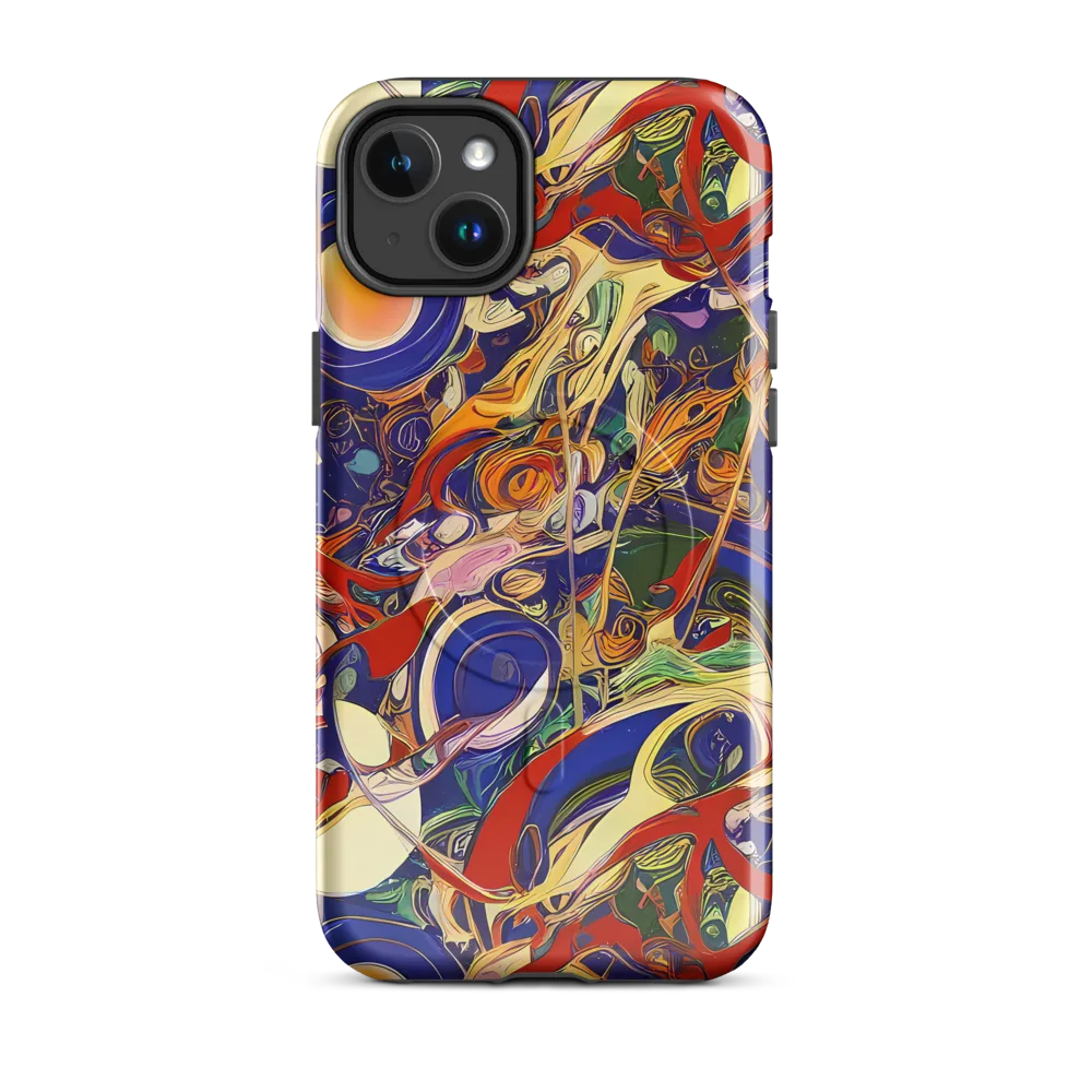 Navy Metamorphosis on MagSafe Tough Case for iPhone® — Front