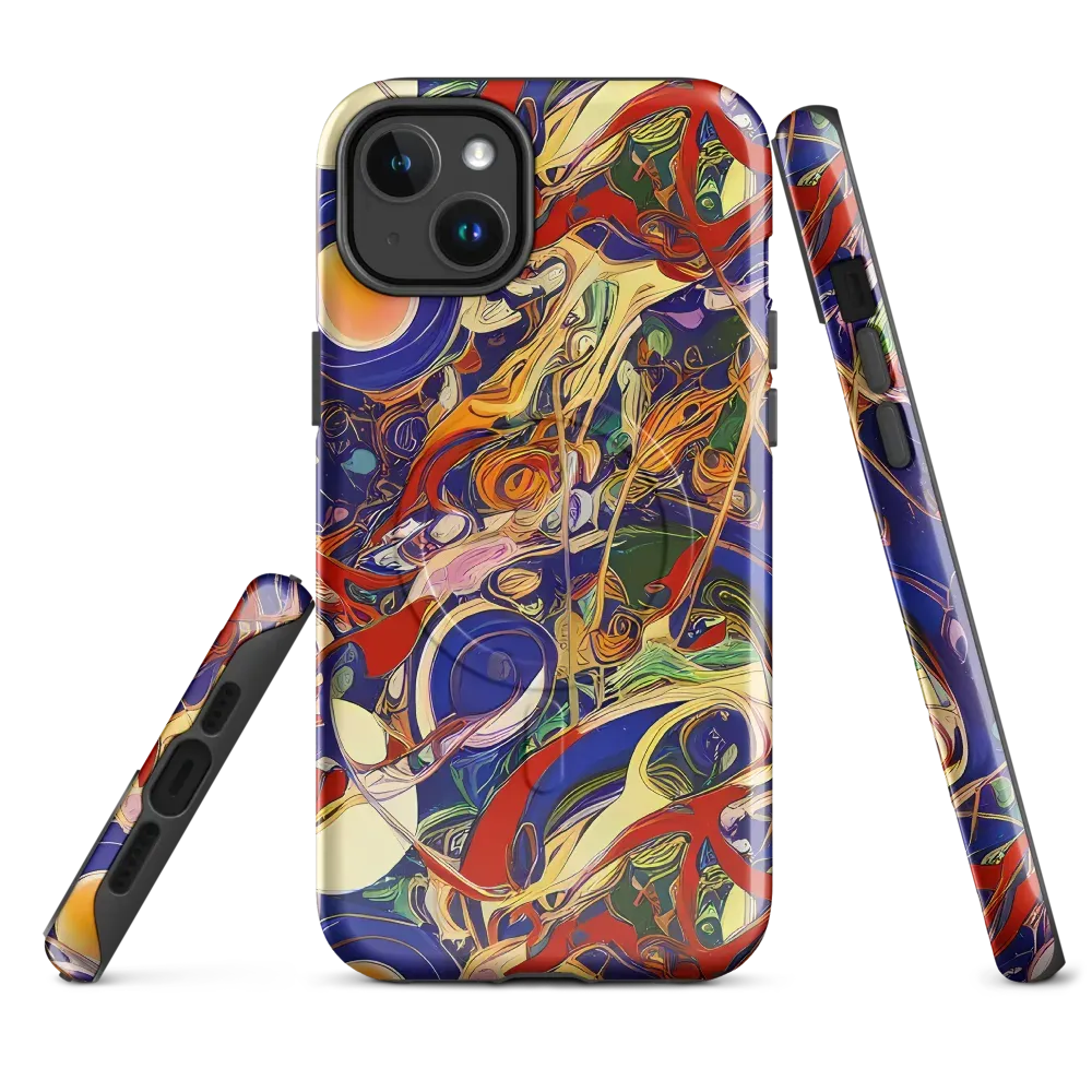 Navy Metamorphosis on MagSafe Tough Case for iPhone® — Front