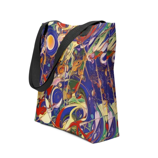 Navy Metamorphosis on a Tote Bag