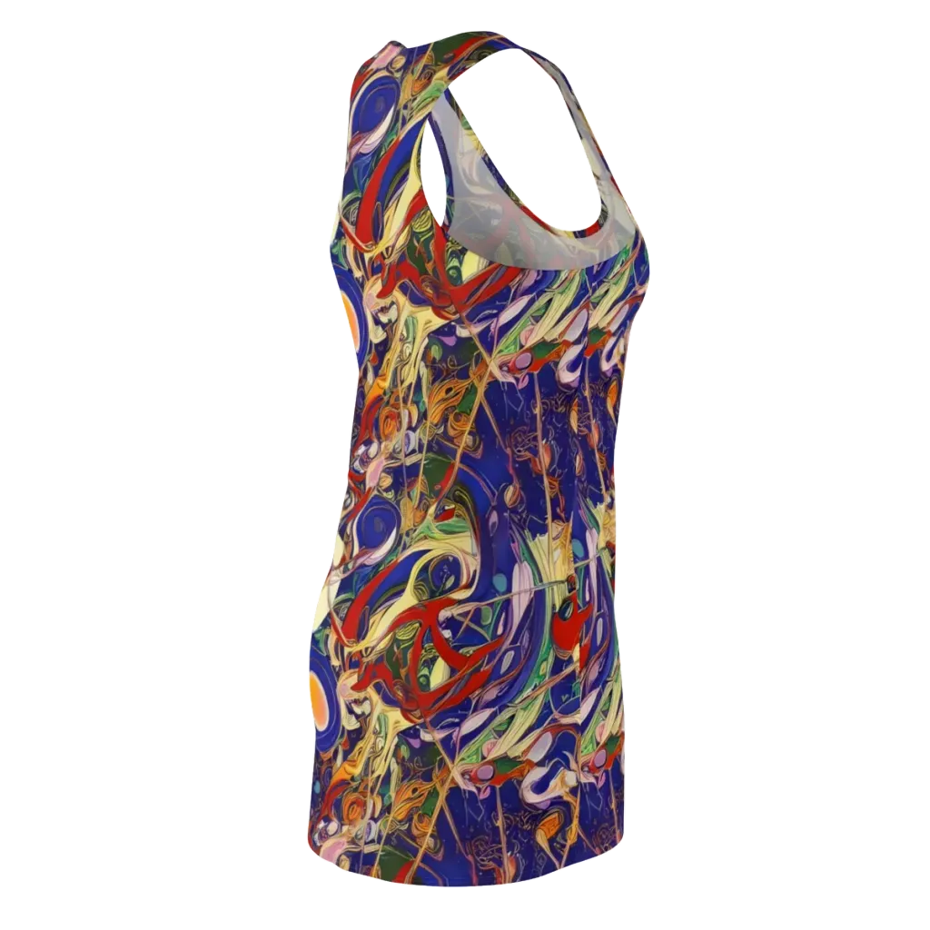 Navy Metamorphosis on Racerback Dress — Back Side