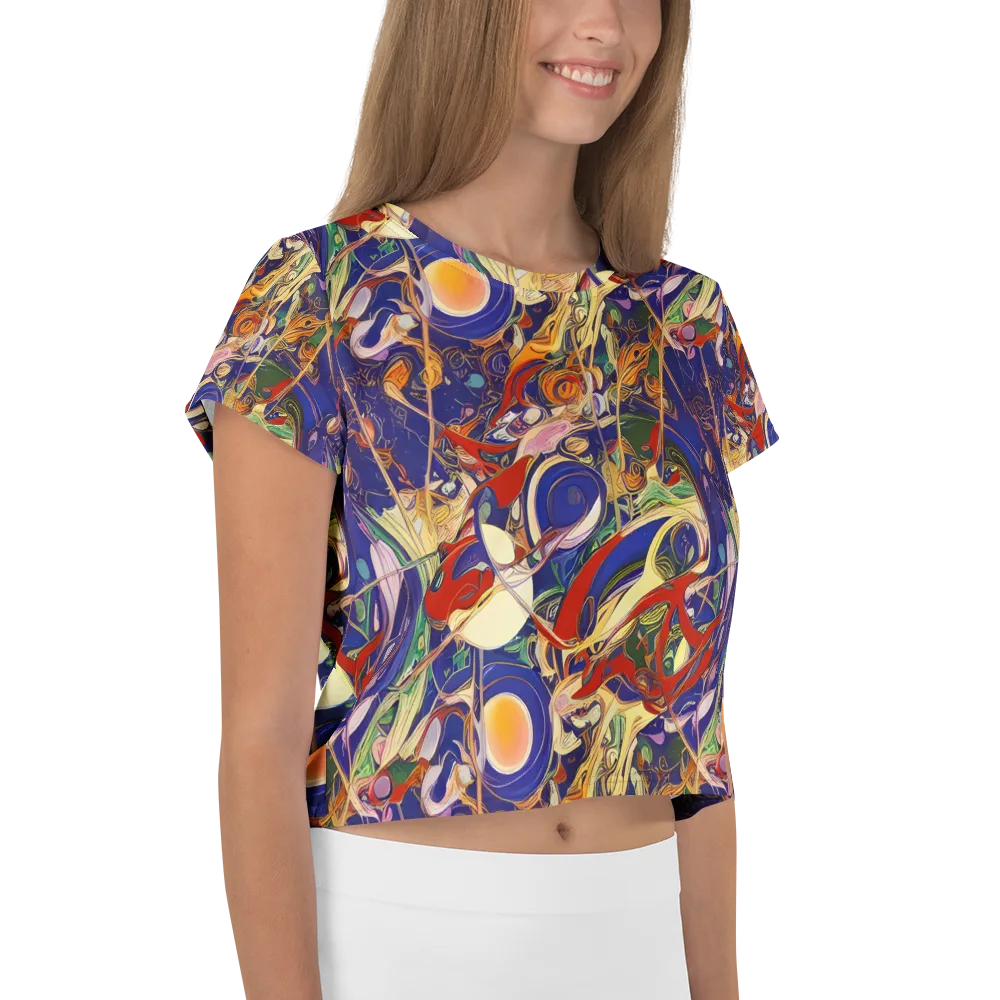 Navy Metamorphosis on Crop Tee — Right