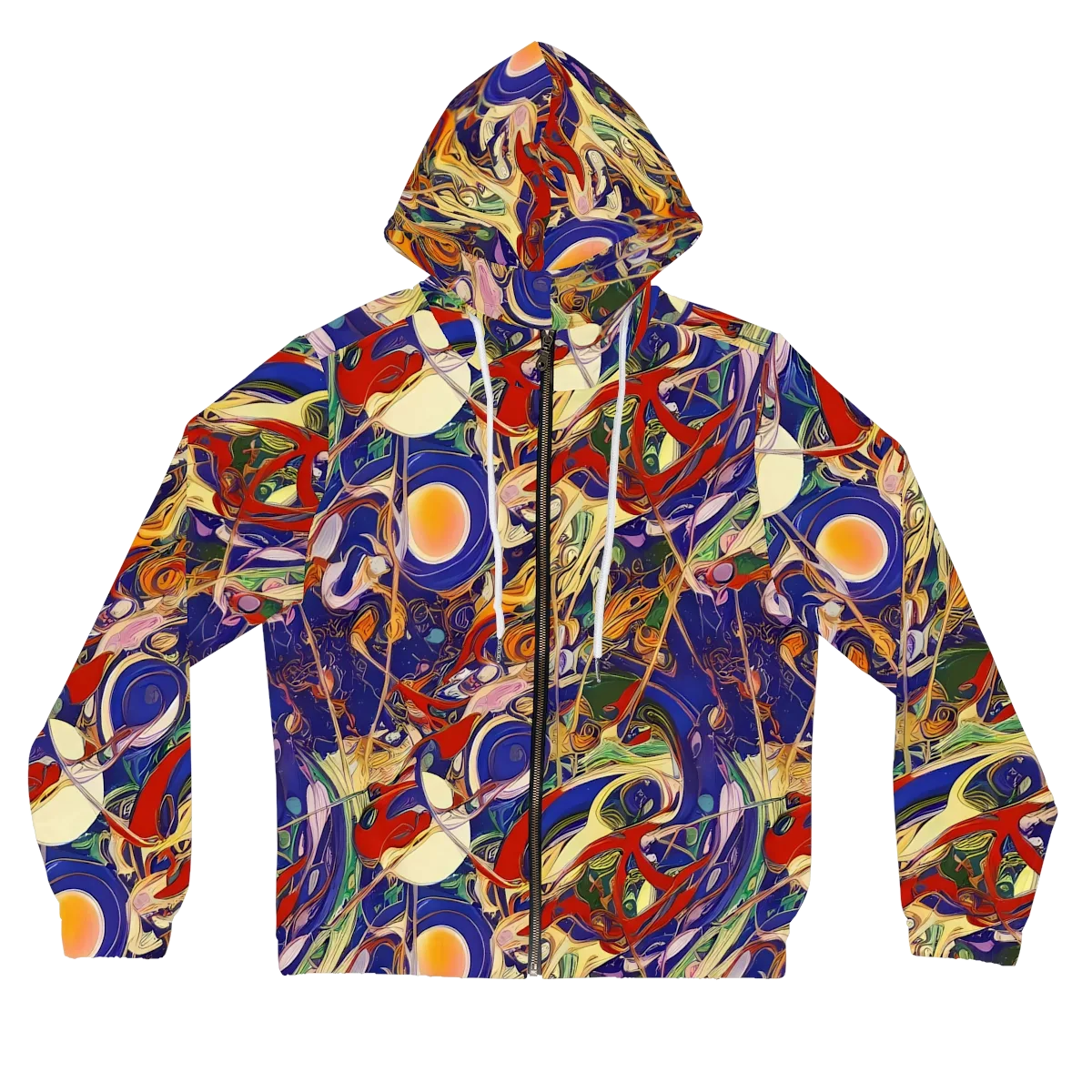 Navy Metamorphosis on Women's Full-Zip Hoodie — Front