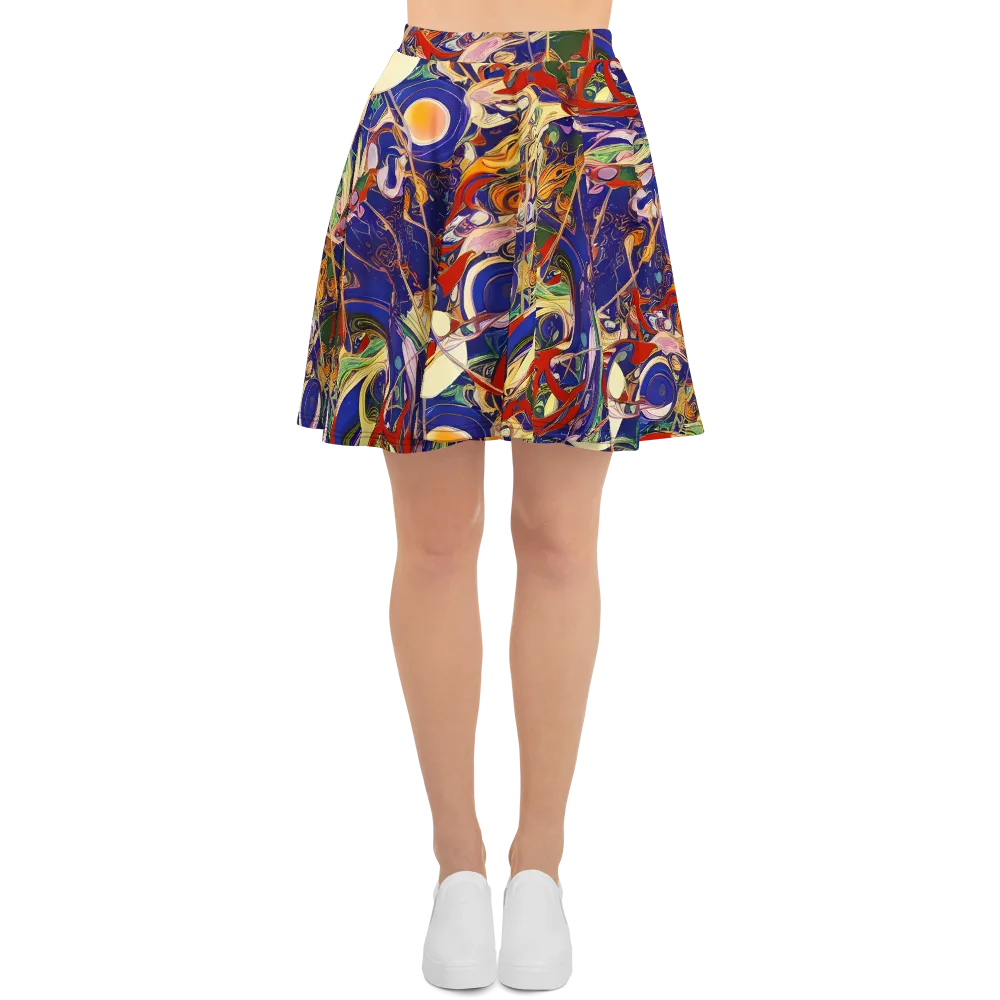 Navy Metamorphosis on Skater Skirt — Front