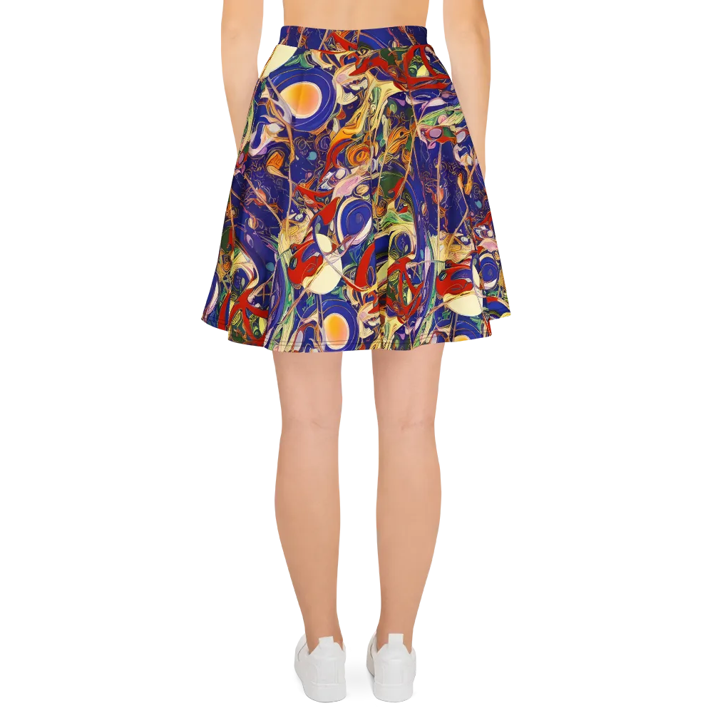 Navy Metamorphosis on Skater Skirt — Back