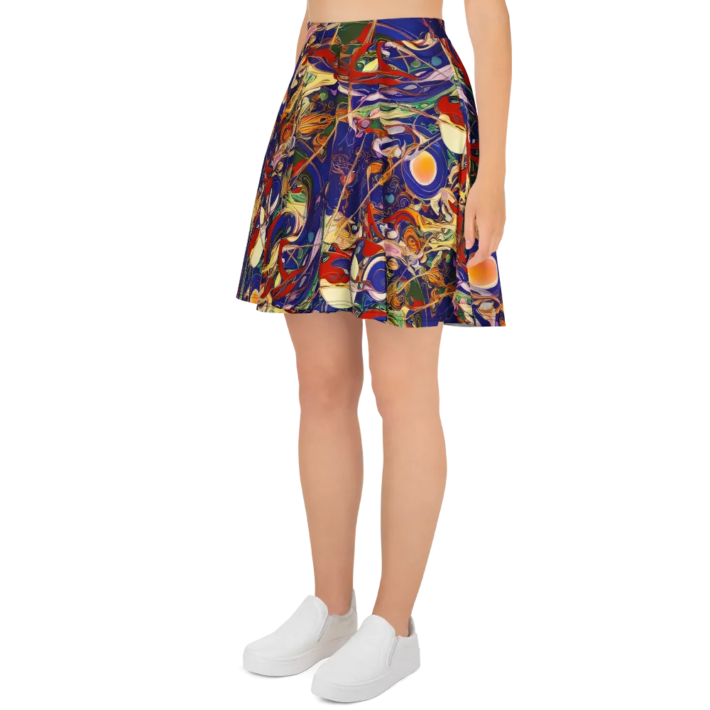 Navy Metamorphosis on Skater Skirt — Left