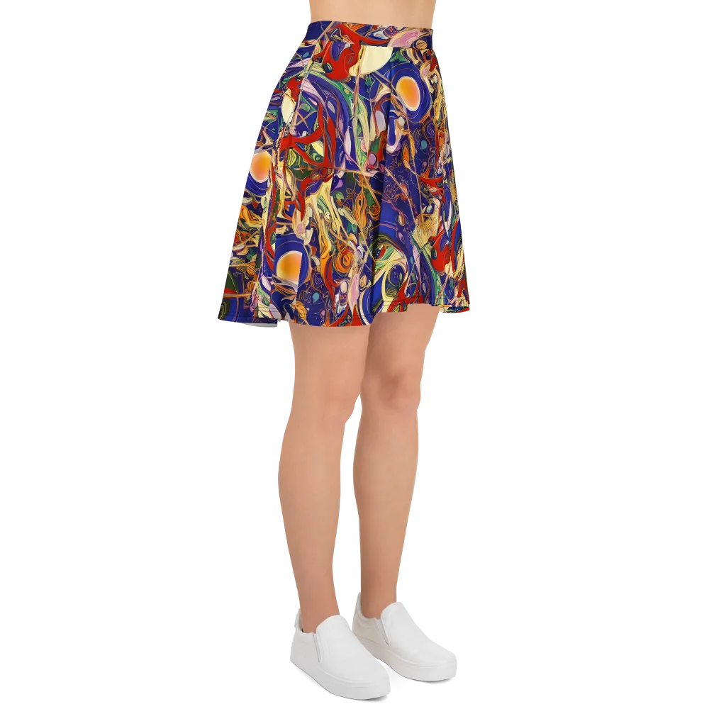 Navy Metamorphosis on Skater Skirt — Right