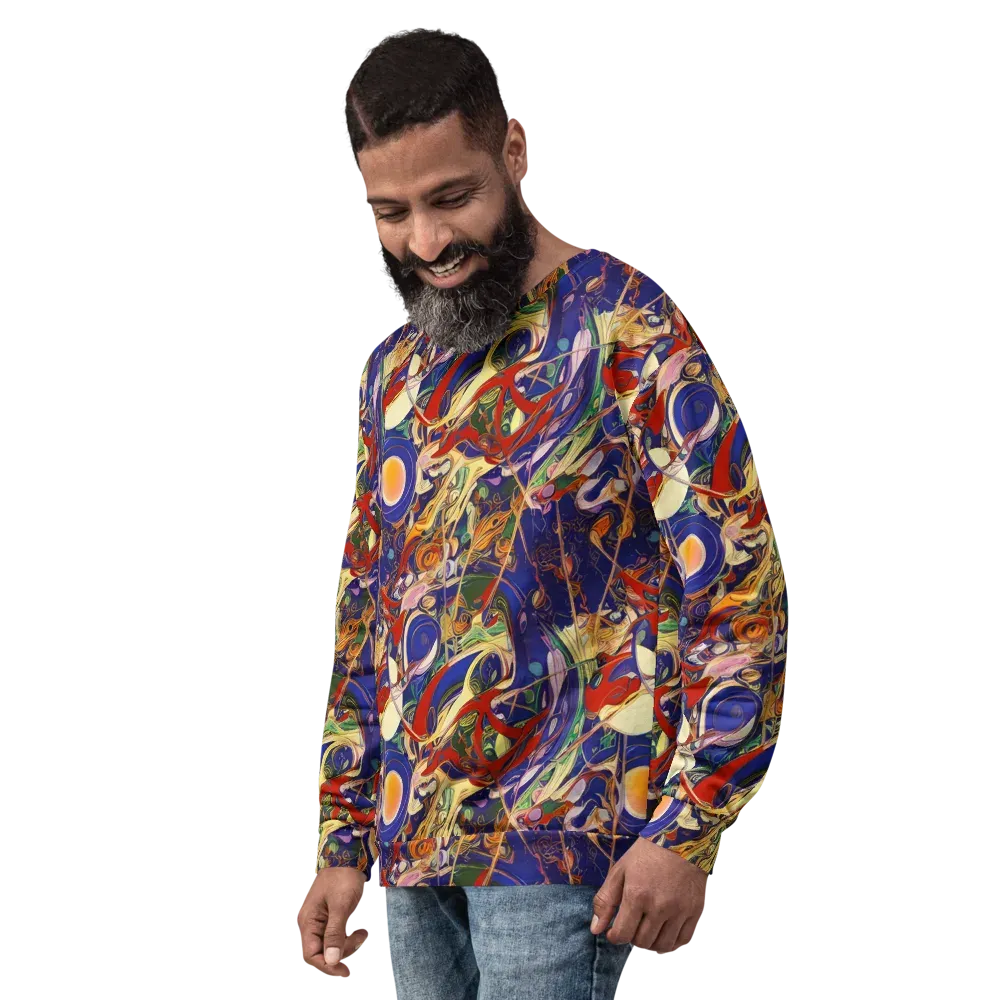 Navy Metamorphosis on Sweatshirt — Left Front