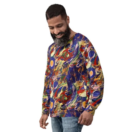 Navy Metamorphosis on a Sweatshirt