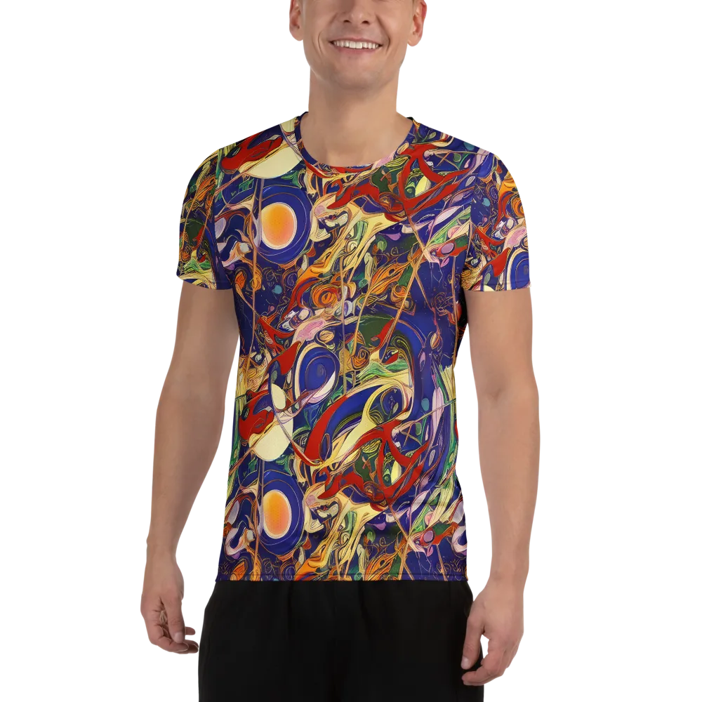 Navy Metamorphosis on Men's Athletic T-Shirt — Front