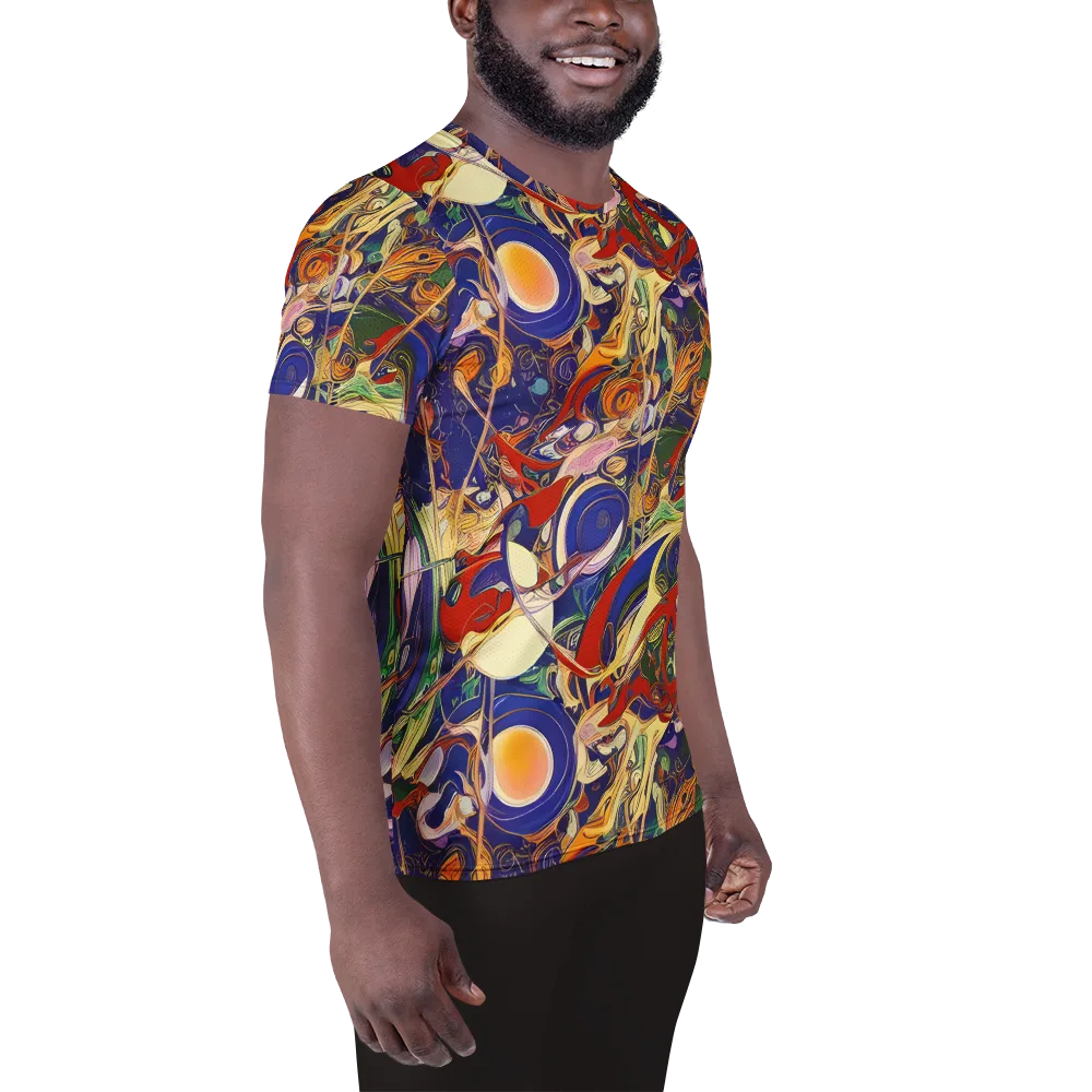 Navy Metamorphosis on Men's Athletic T-Shirt — Right