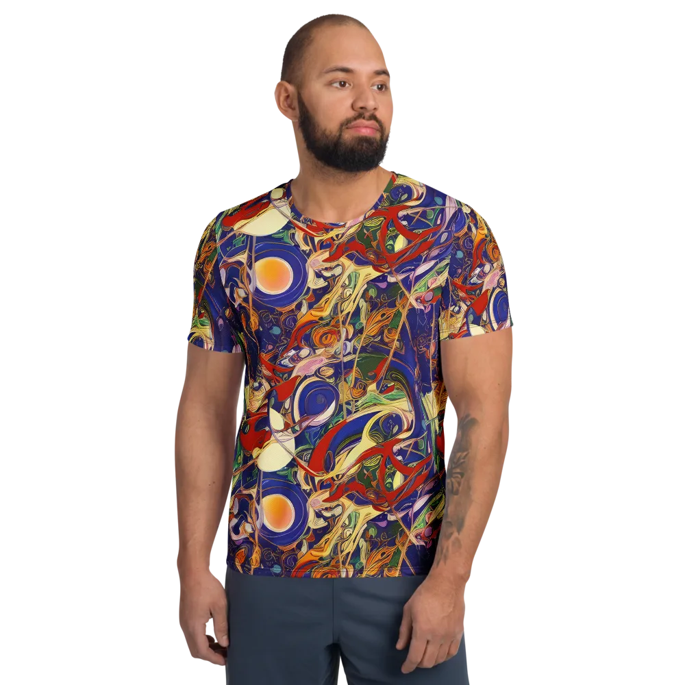 Navy Metamorphosis on Men's Athletic T-Shirt — Front