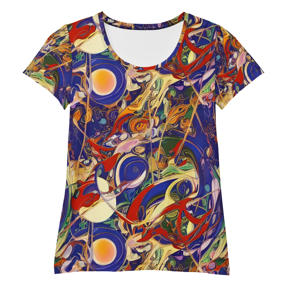 Navy Metamorphosis on Women's Athletic T-Shirt — Front