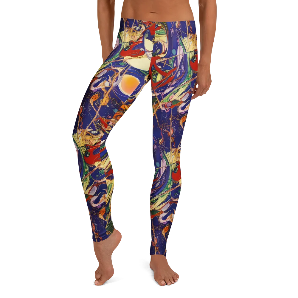 Navy Metamorphosis on Leggings — Front