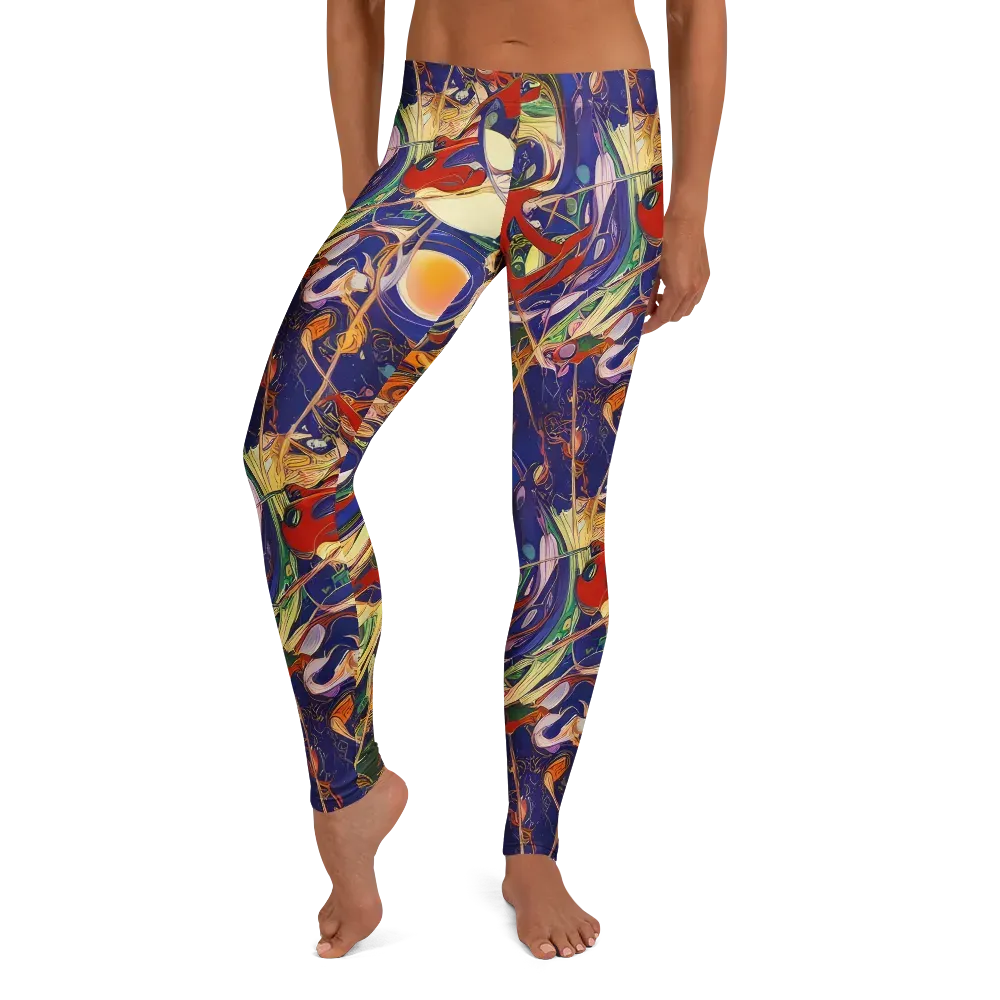 Navy Metamorphosis on Leggings — Front