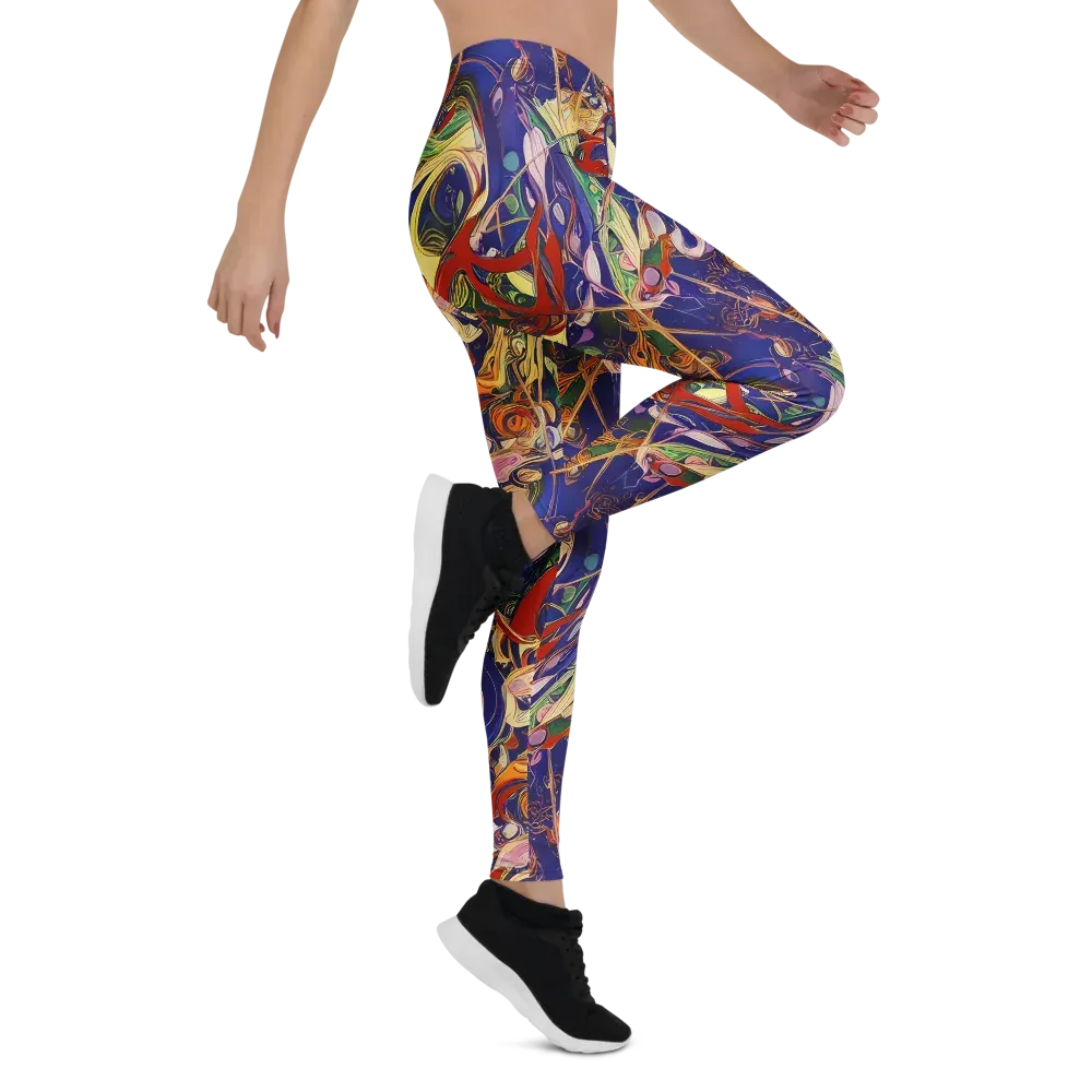Navy Metamorphosis on Leggings — Right