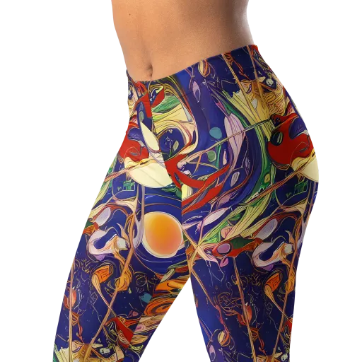 Navy Metamorphosis on a Leggings