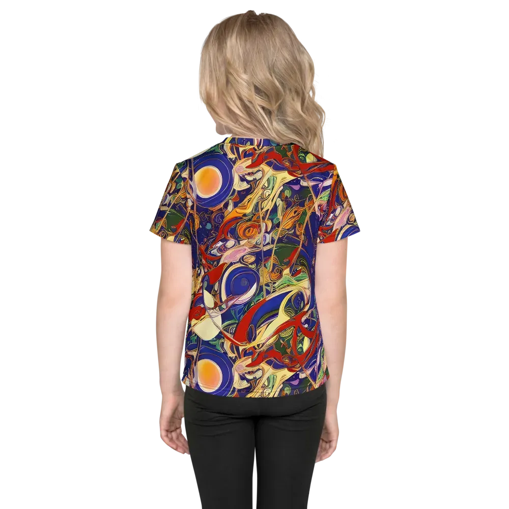 Navy Metamorphosis on Kids Crew Neck T-Shirt — Back