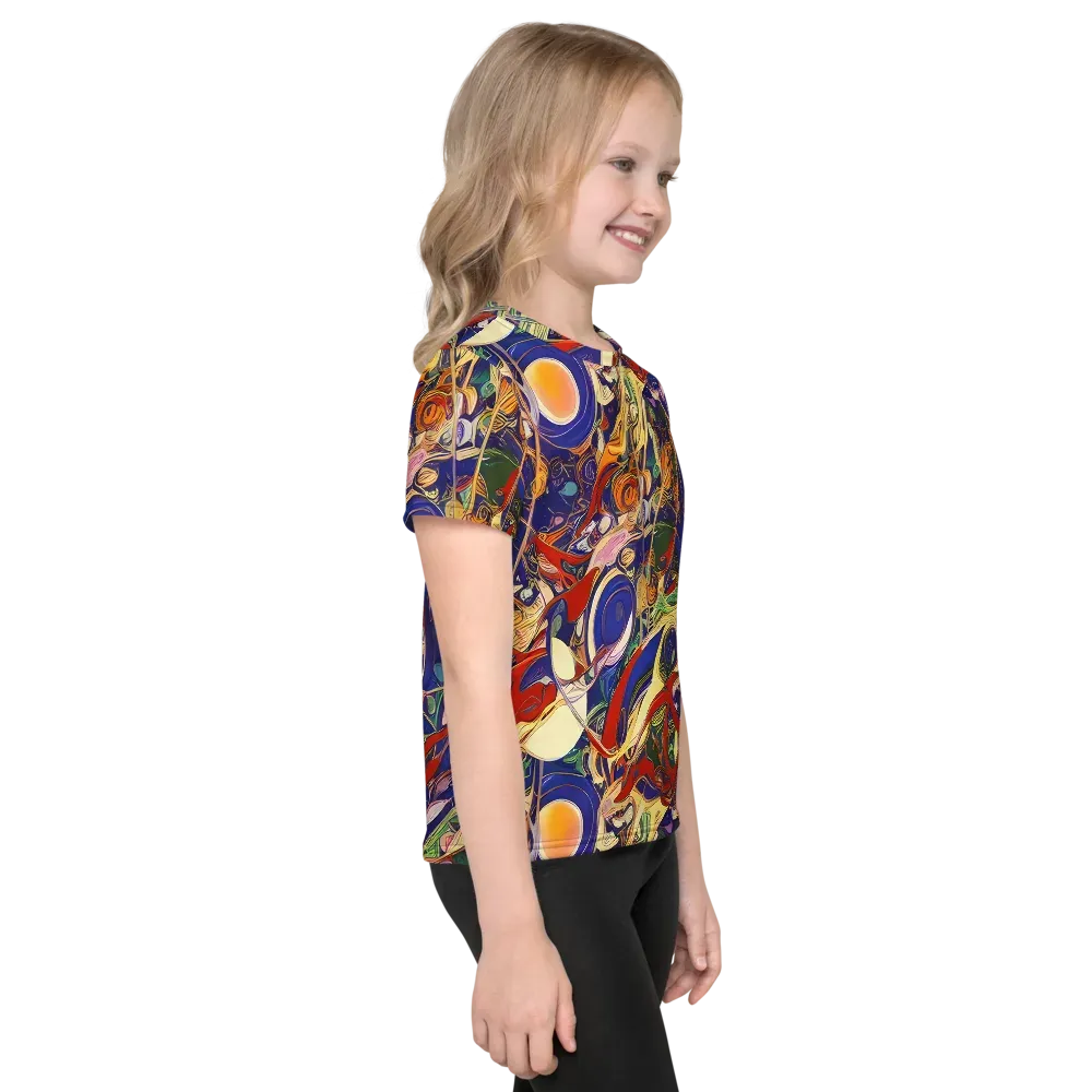 Navy Metamorphosis on Kids Crew Neck T-Shirt — Right