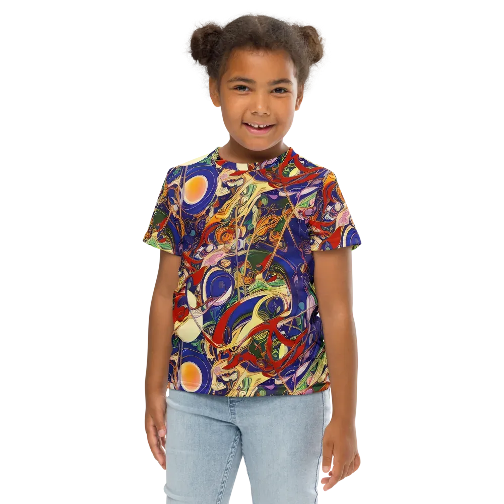 Navy Metamorphosis on Kids Crew Neck T-Shirt — Front