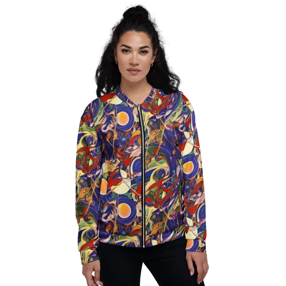 Navy Metamorphosis on Bomber Jacket — Front