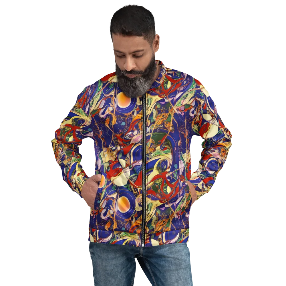 Navy Metamorphosis on Bomber Jacket — Front