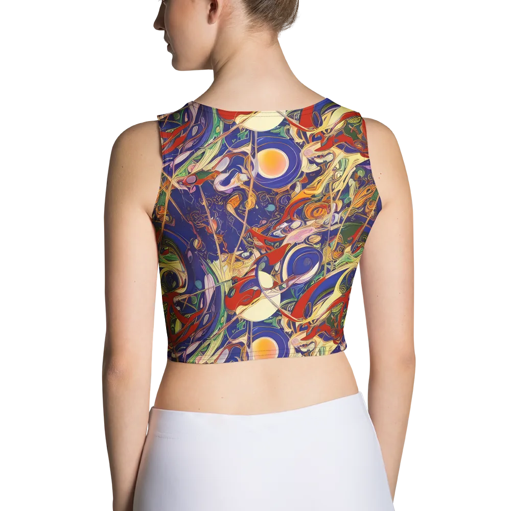 Navy Metamorphosis on Crop Top — Back