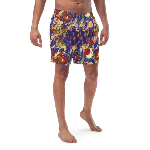 Navy Metamorphosis on a Swim Trunks