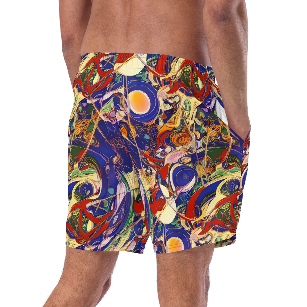 Navy Metamorphosis on Swim Trunks — Right Back